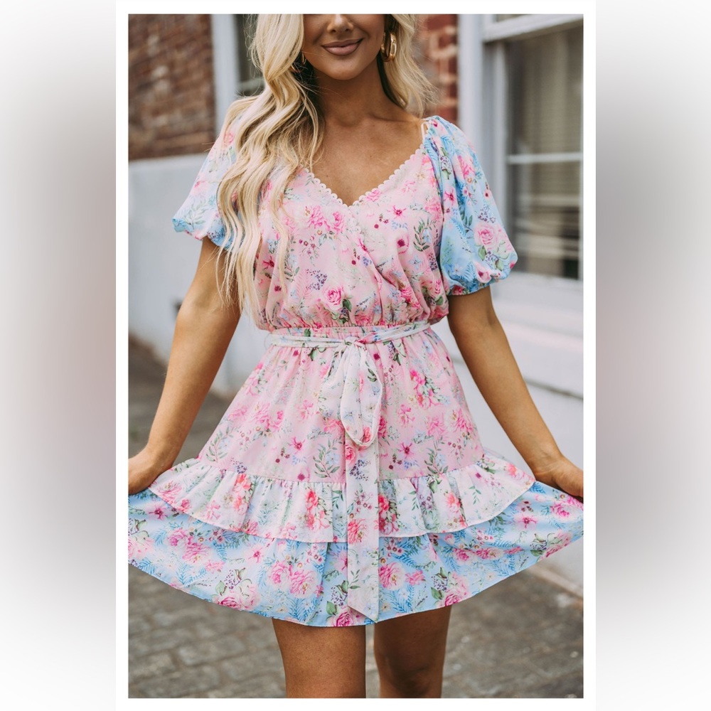 Lovecolette Fancy Floral Ruffle Dress